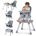 ZEBRATER Baby High Chair 8 in 1 High Chairs for Babies and Toddlers
