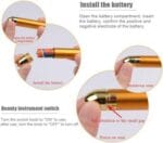 2-IN-1 Electric Face Massager 24k Golden Facial Massager - Image 2