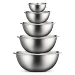 FineDine Stainless Steel Mixing Bowls (Set of 6)