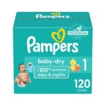 Diapers Size 1, 120 count – Pampers Baby Dry Disposable Diapers